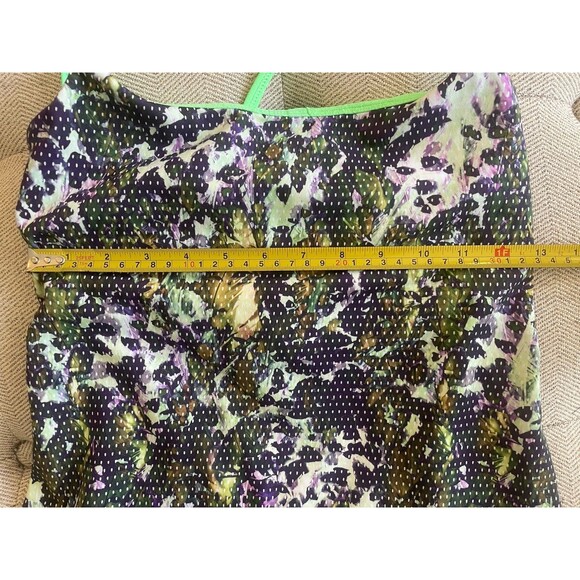 LULULEMON Dancing Warrior Tank Top Power Bra Women’s Size 6 Athletic Gym Floral - Picture 5 of 13